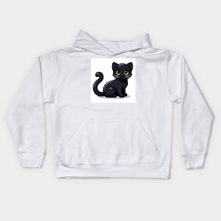 Kawaii Black Cat Kids Hoodie